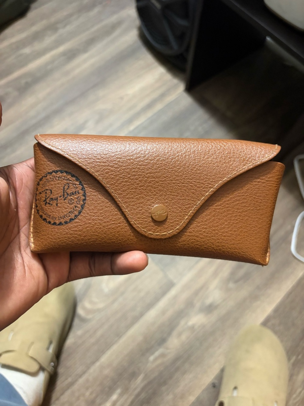 Ray-Ban Brown aviator glasses